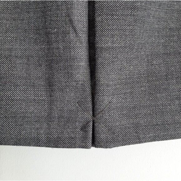 GAP - NEW Wool Blend A-Line Knee Length Centre Box Pleat Skirt Gray Sz 8 - Picture 10 of 12